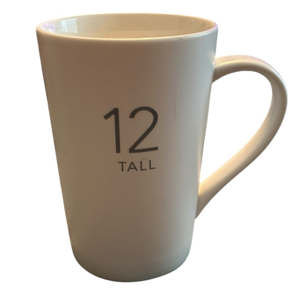 Starbucks 2011 White & Gray Matte Coffee Mug – 12‎ oz Tall